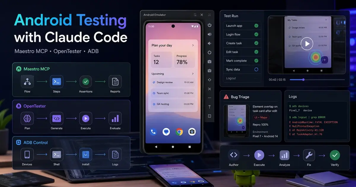Android Testing with Claude Code: Maestro MCP, OpenTester & ADB