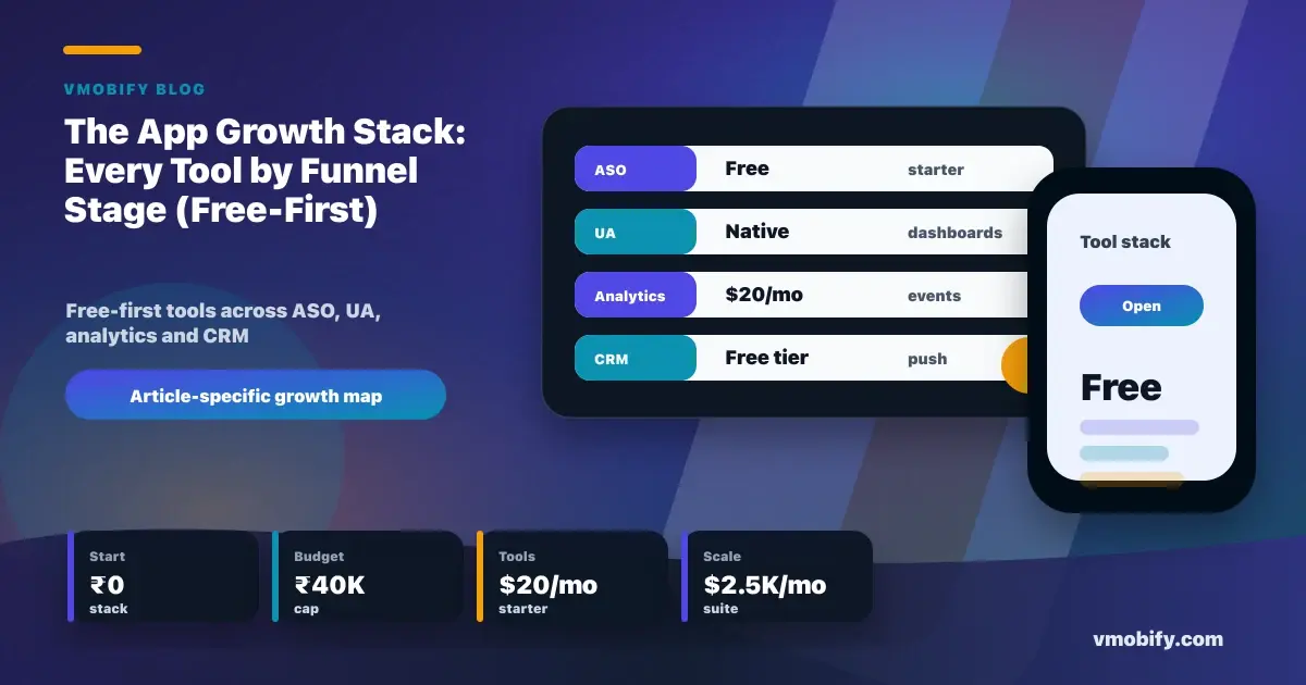 The App Growth Stack: Every Tool by Funnel Stage (Free-First)