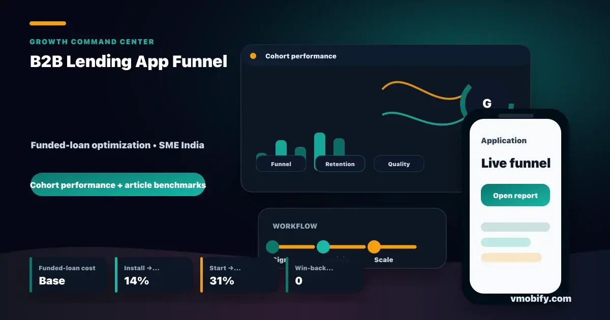 B2B Lending App Case Study: Cost-Per-Funded-Loan Down 38%