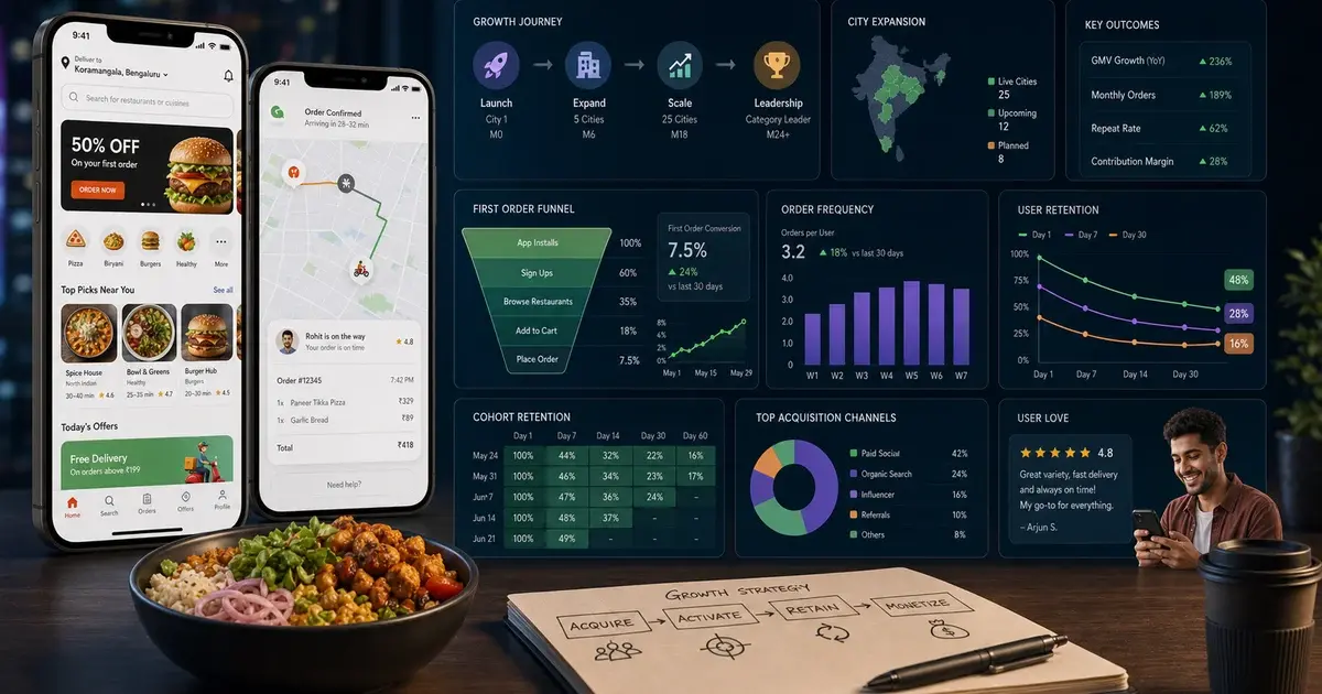 Food Delivery App Marketing: From Launch to Category Leader