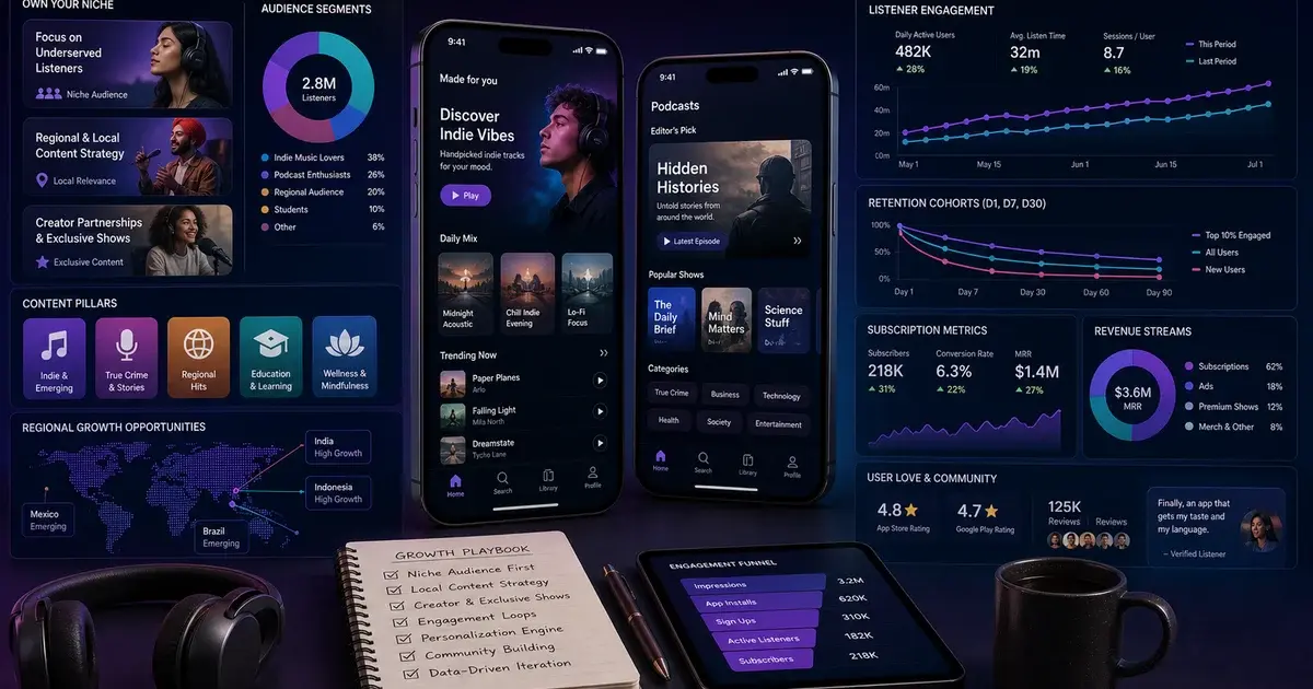Music and Podcast App Marketing: Beating Spotify in Your Niche