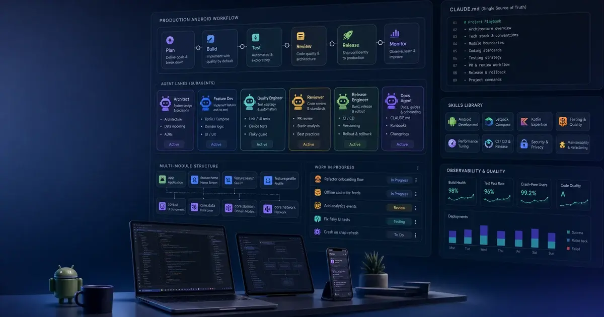 Production Android Workflows: CLAUDE.md, Subagents & Skills at Team Scale