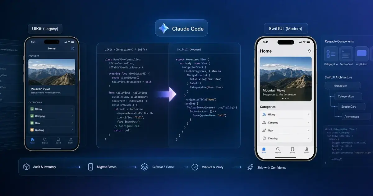 UIKit to SwiftUI Migration with Claude Code: 2026 Playbook