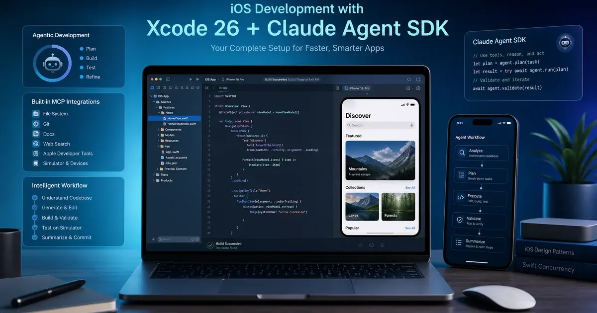 Xcode 26 + Claude Agent SDK: Complete iOS Development Setup Guide